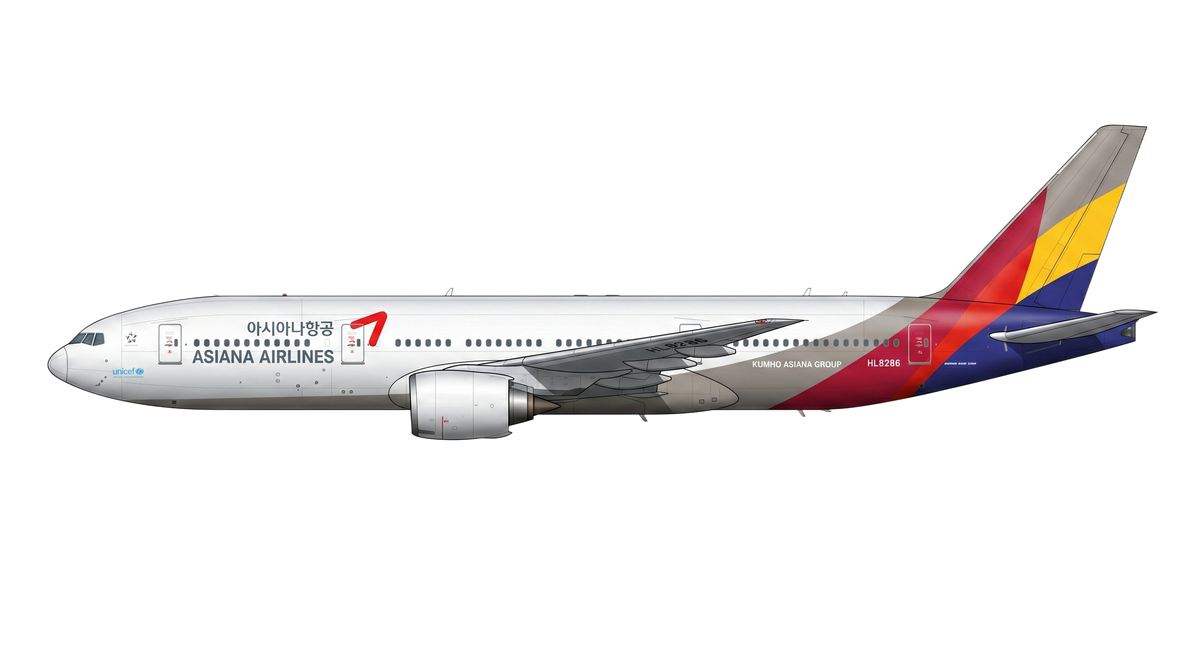 Asiana Airlines livery