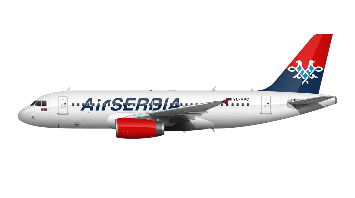 Air Serbia livery
