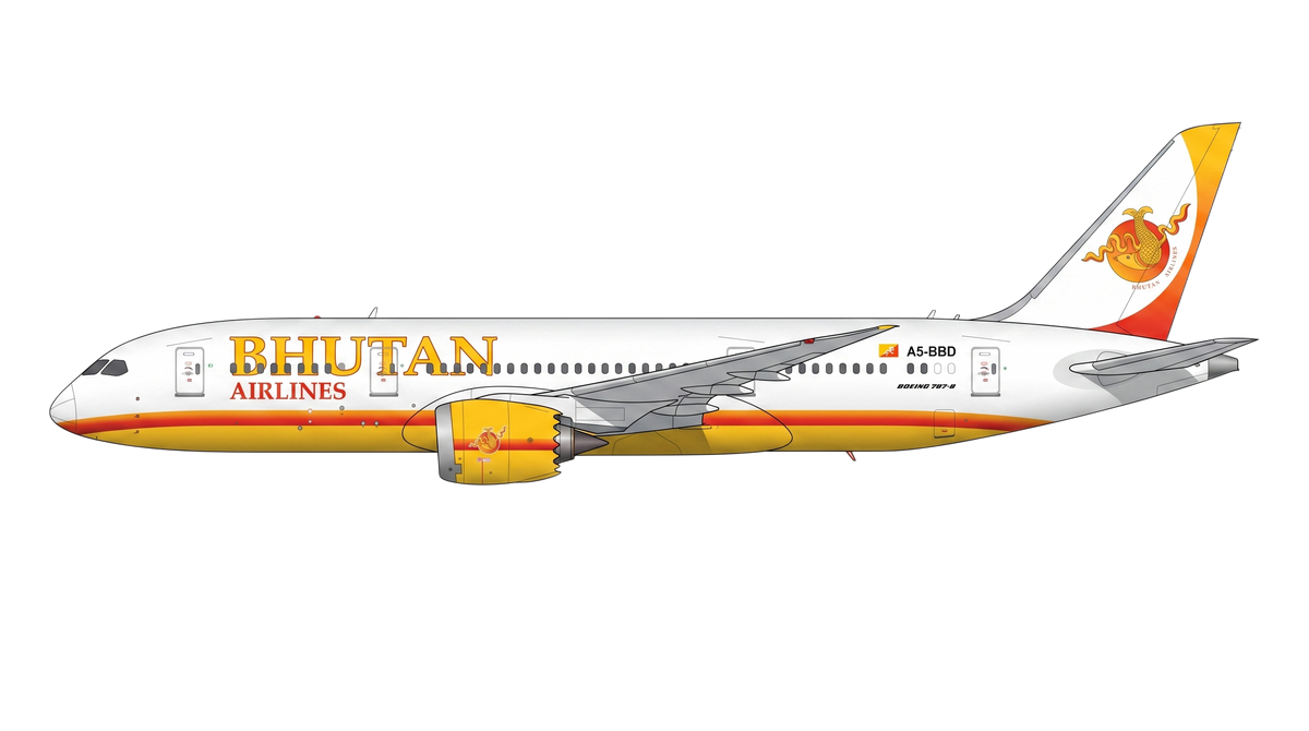 Buthan Airlines livery