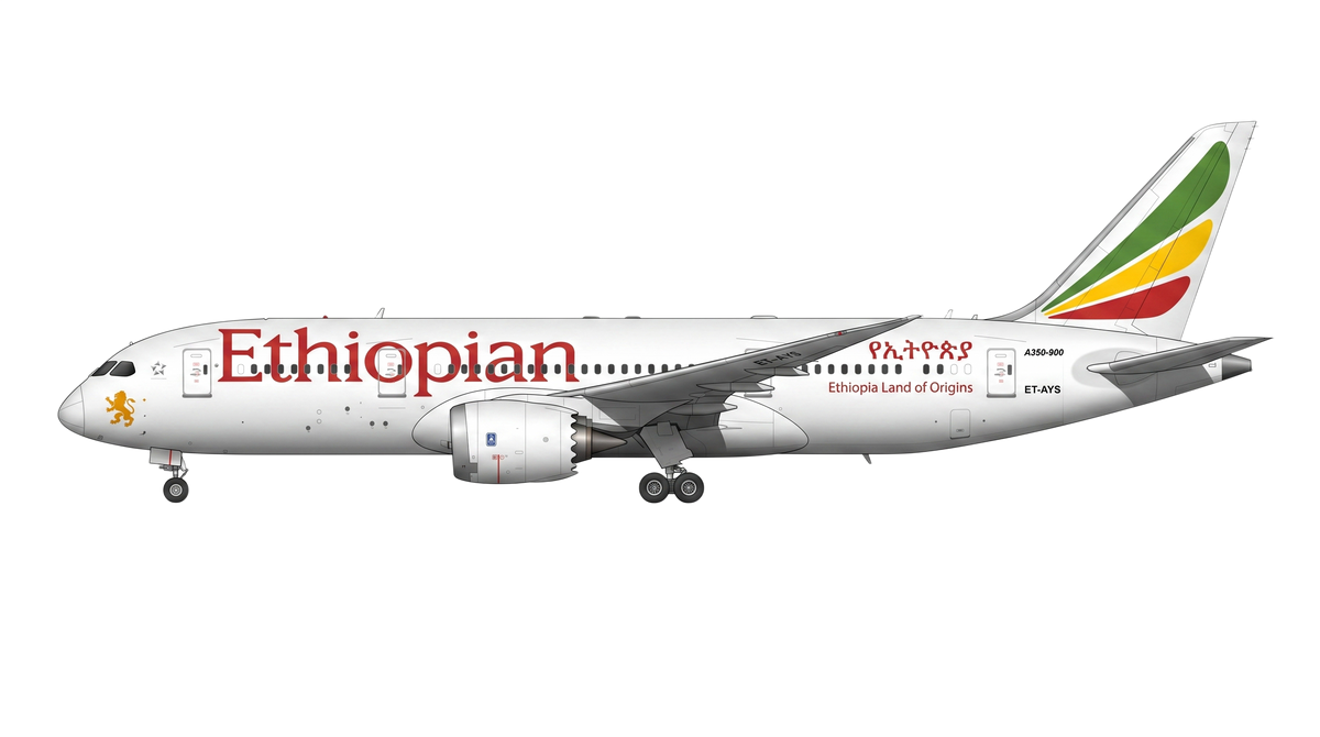Ethiopian Airlines livery