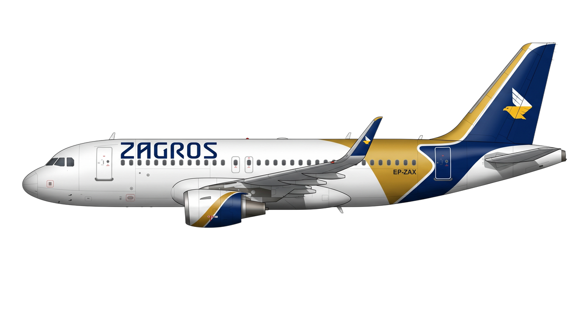 Zagros Airlines livery