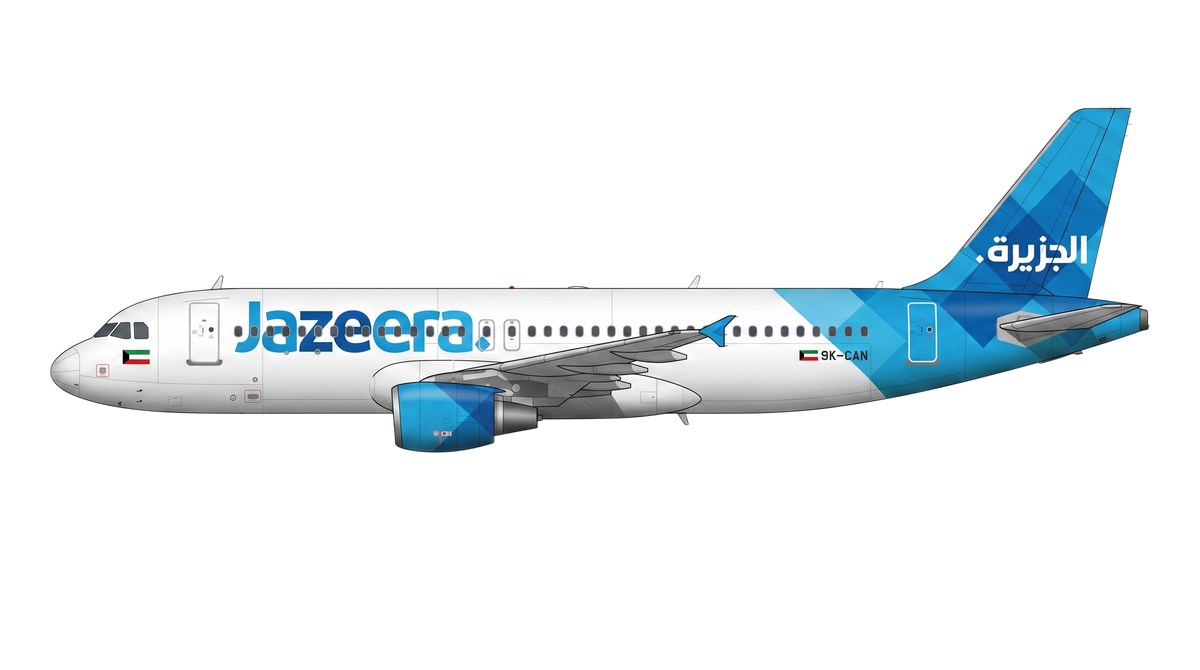 Jazeera Airways livery