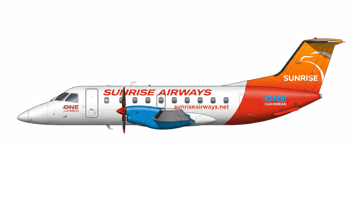 Sunrise Airways livery