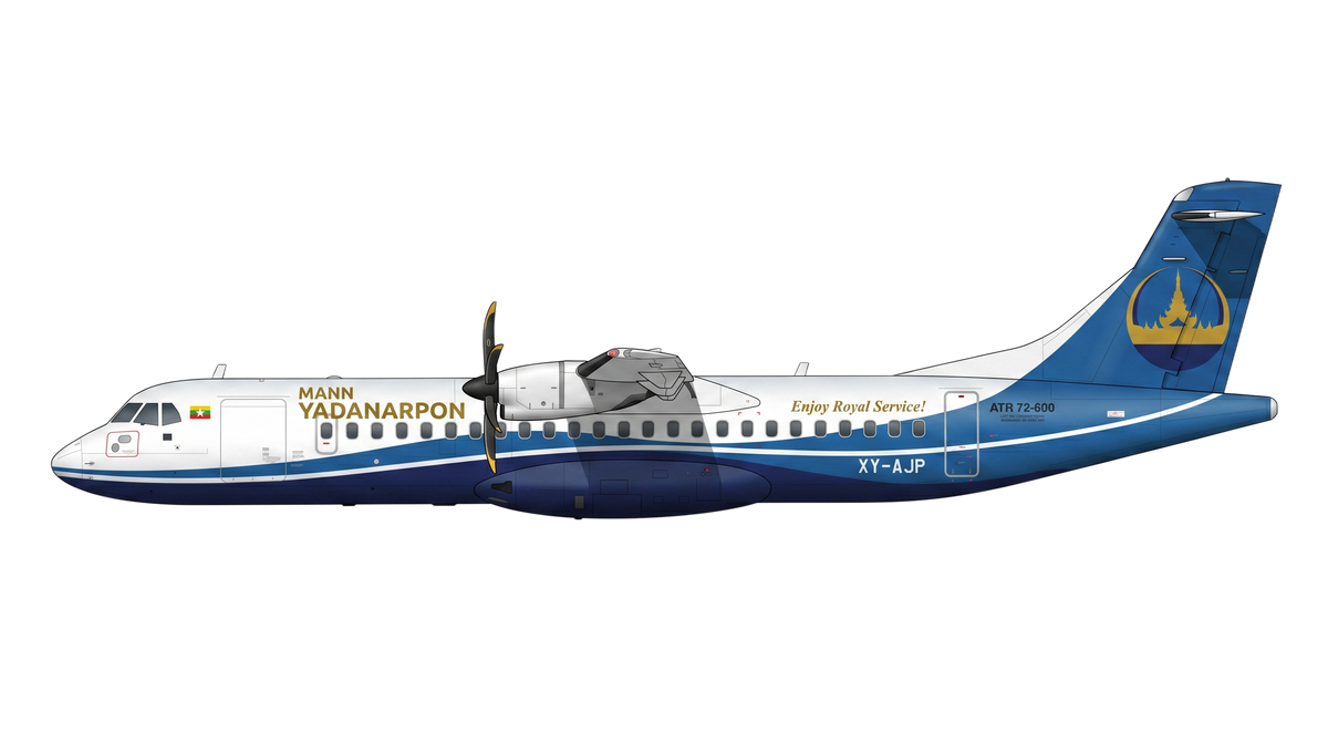 Mann Yadanarpon Airlines livery