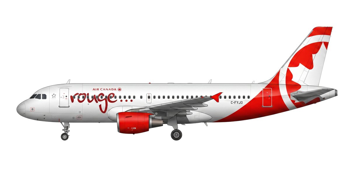 Air Canada Rouge livery