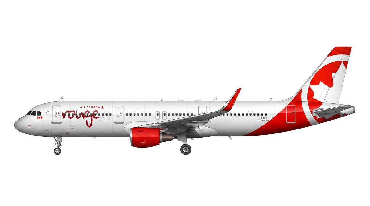 Air Canada Rouge livery