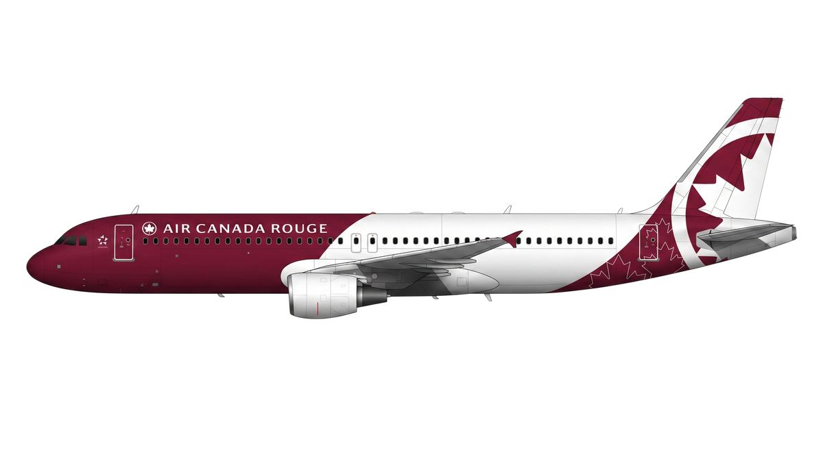 Air Canada Rouge livery