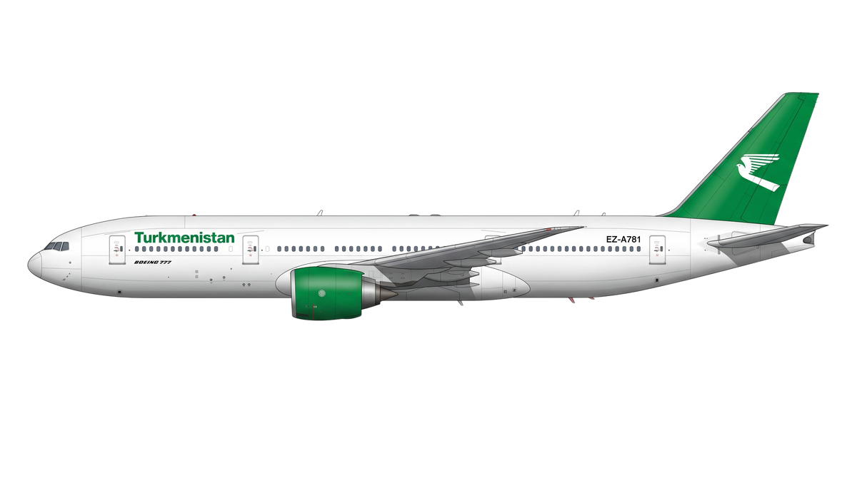 Turkmenistan Airlines livery