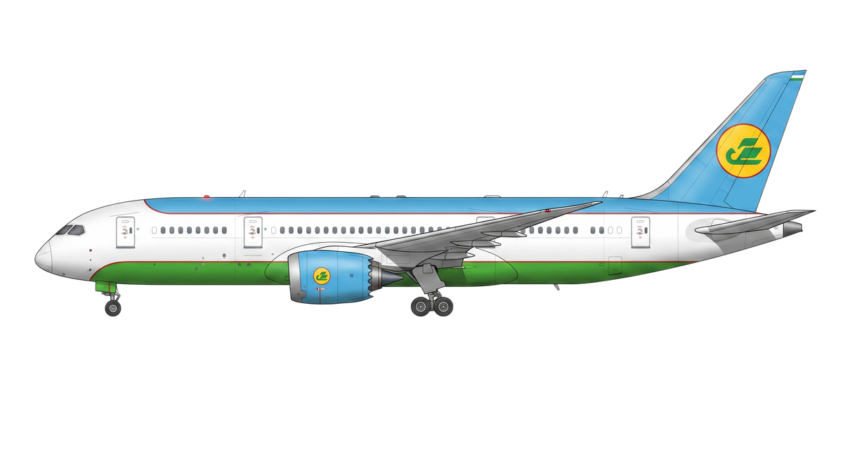 Uzbekistan Airways livery