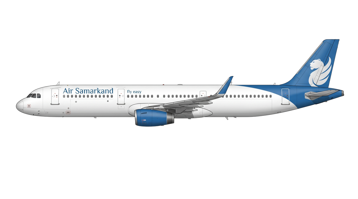 Air Samarkand livery